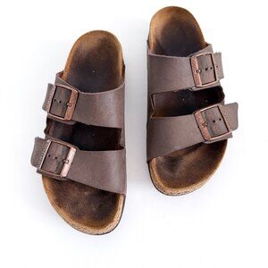 Birkenstock Arizona Women's Sandals Birko-Flor Brown Faux Leather 37 (US 6/6.5)